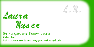 laura muser business card